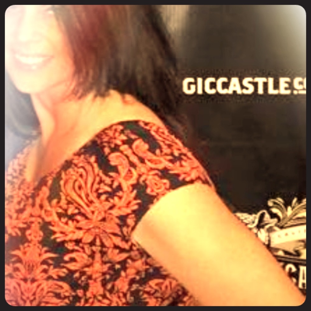 Dress red/black medium